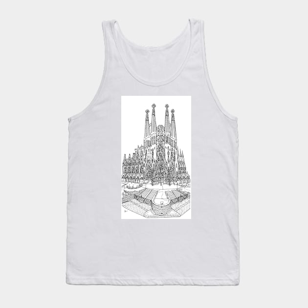 Sagrada Familia Tank Top by valery in the gallery